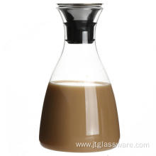 glass jug glass water pitcher for lemon or flower tea